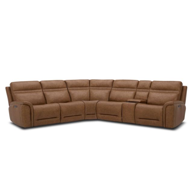 Bernie and phyls leather sectional sale