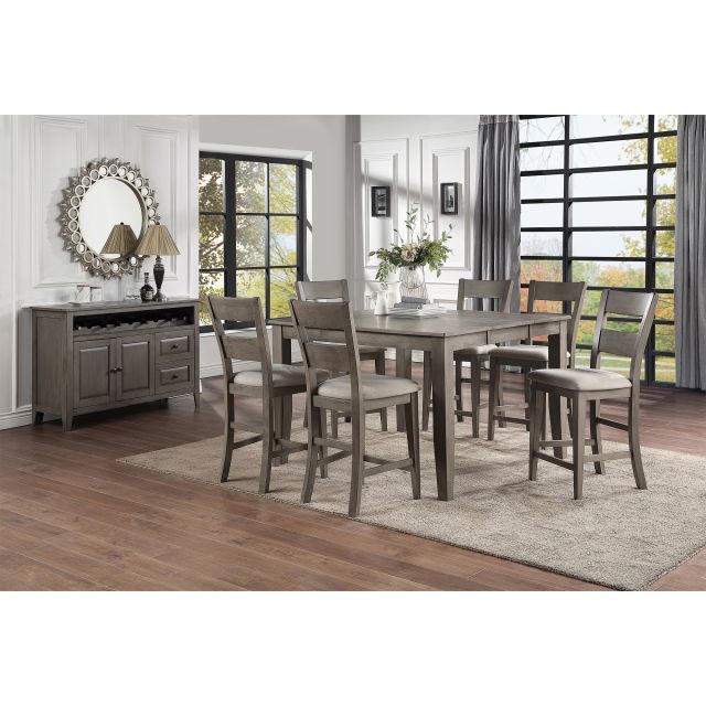 Grey pub style dining set hotsell