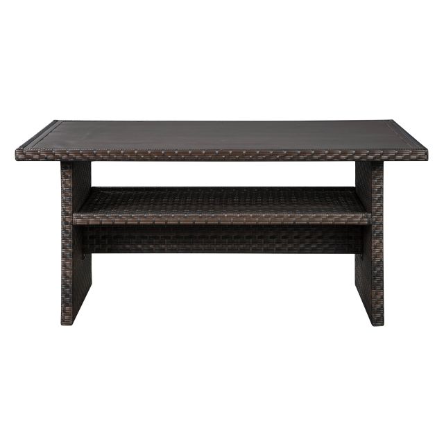 Easy Isle Outdoor Multi-Use Table - Dark Brown/Beige Easy Isle Outdoor Multi-Use Table - Dark Brown/Beige
