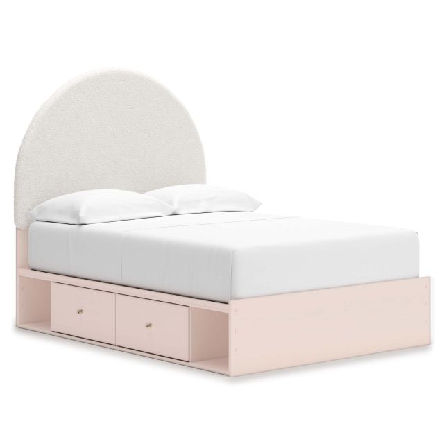 Wistenpine 6 Piece Platform Bedroom - Blush Wistenpine 6 Piece Platform Bedroom - Blush