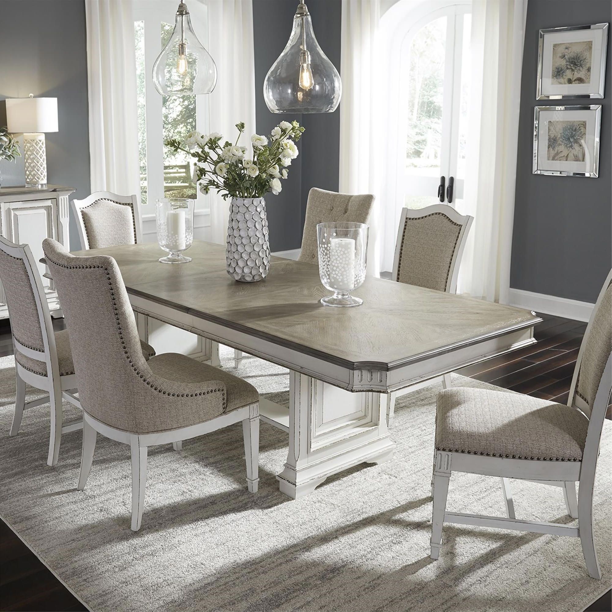 Abbey Park 7 Piece Dining Room Table, Bernie And Phyls Dining Room Sets
