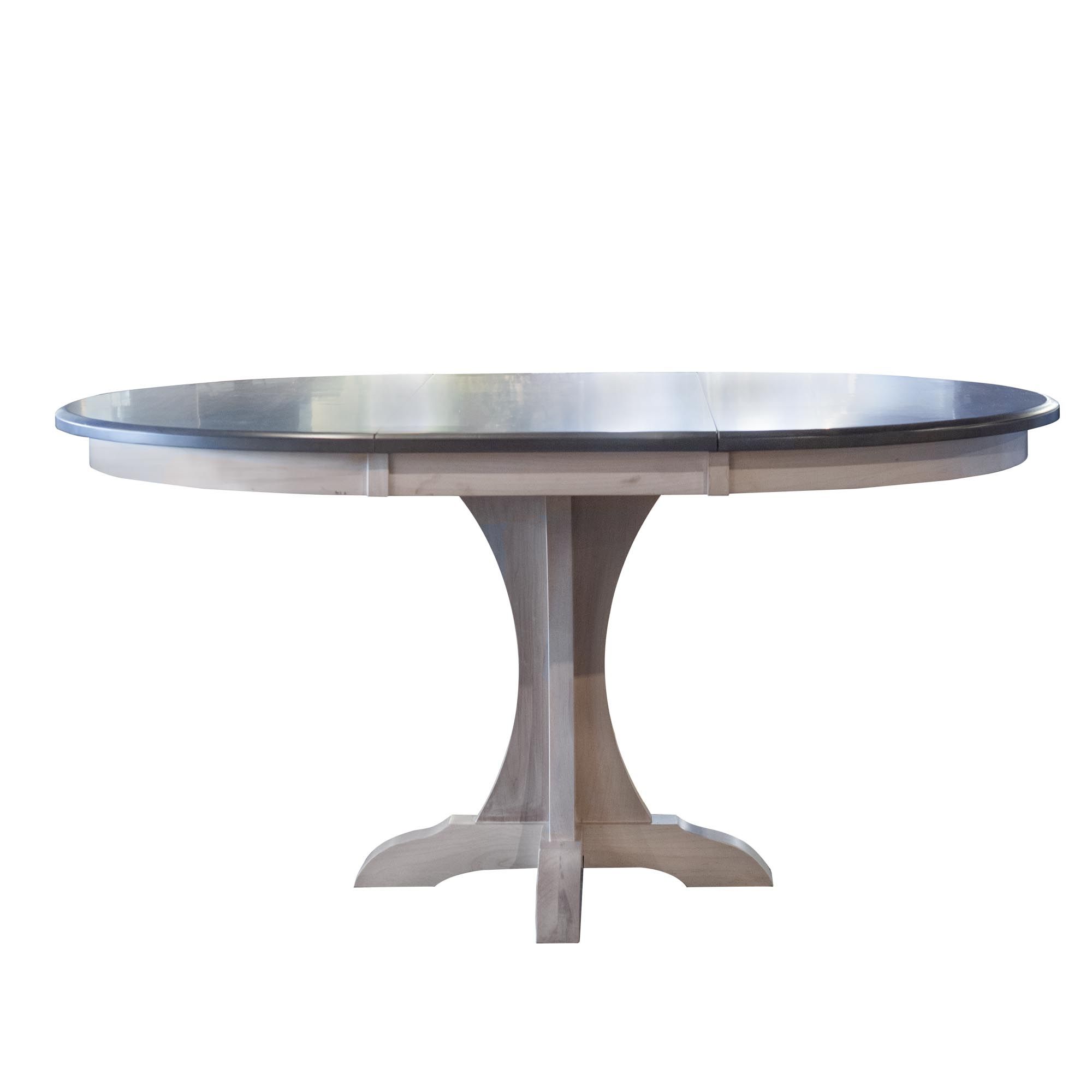 Driftwood/Maple Round Dining Table - Bernie & Phyl's Furniture