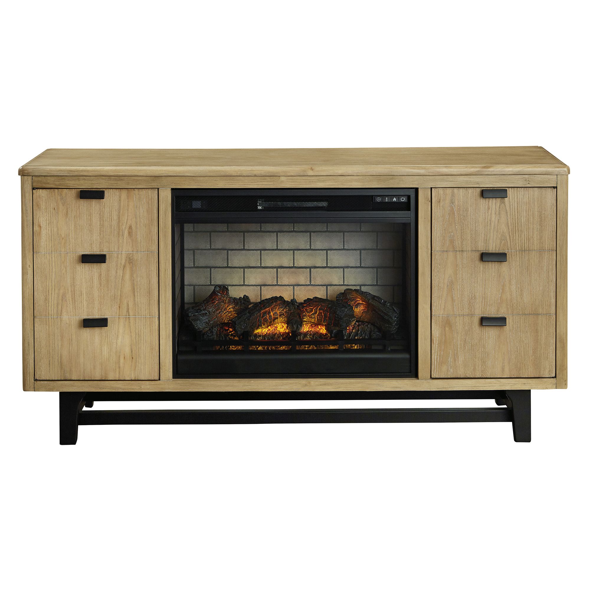 Freslowe Entertainment Unit with Fireplace - Bernie u0026 Phyl's Furniture