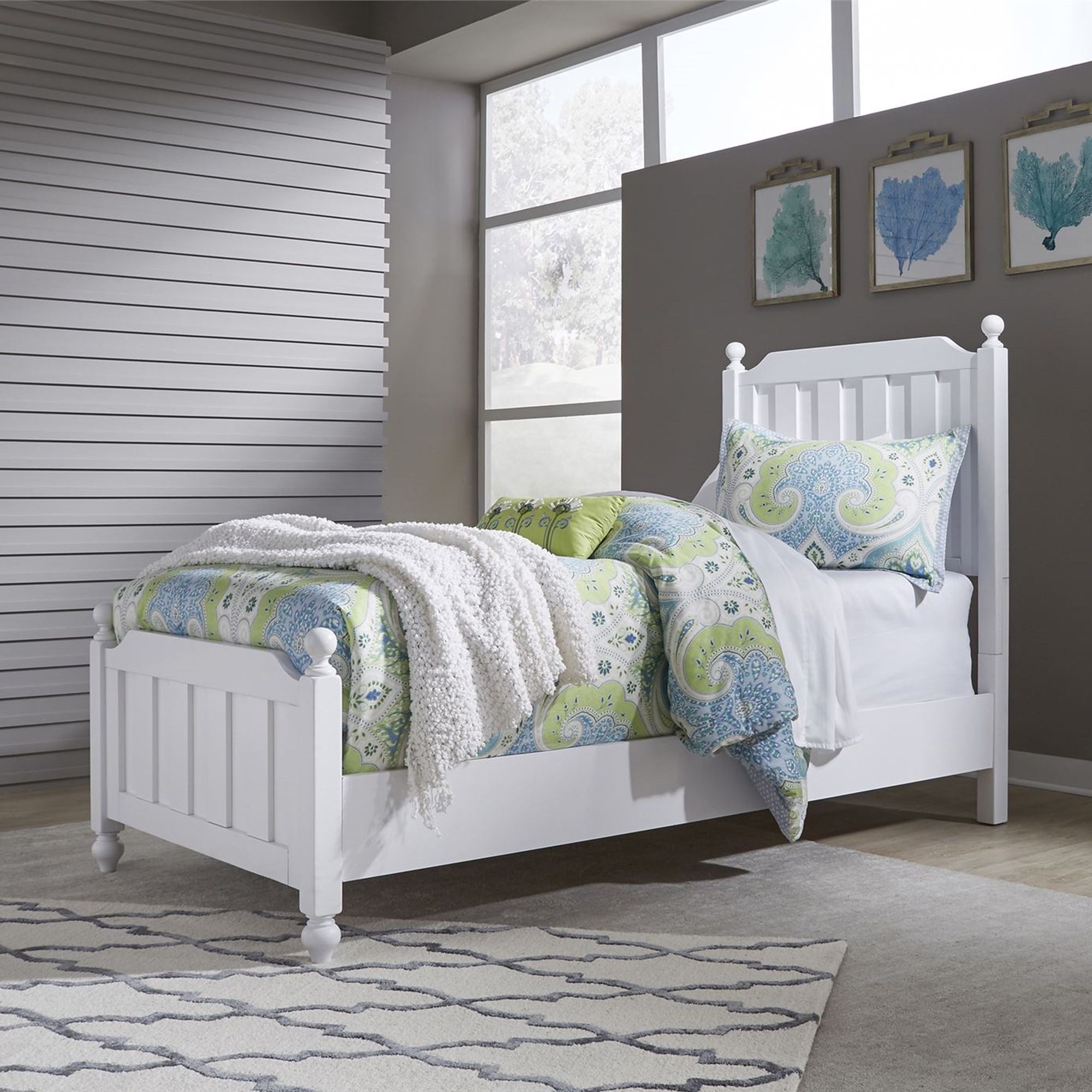 Buy Cottage View White Youth Panel Bed Online at Bernie & Phyl's