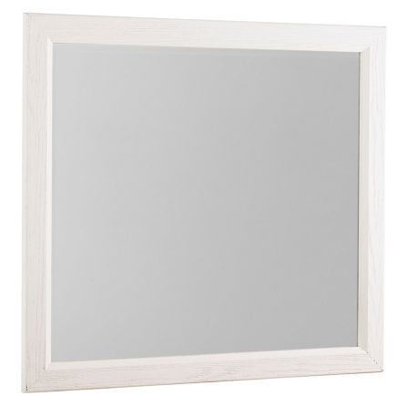 Front view of Fundamentals white mirror