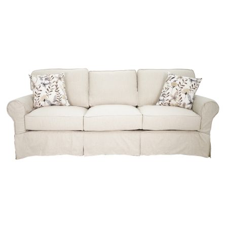 Front view of Natalie Slipcover Sofa