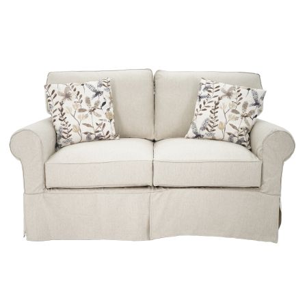 Front view of Natalie Slipcover Loveseat