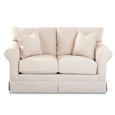 Front view of Jenny Slipcover Loveseat