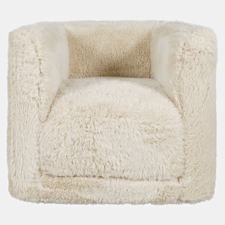 Huggy Sand Swivel Accent Chair
