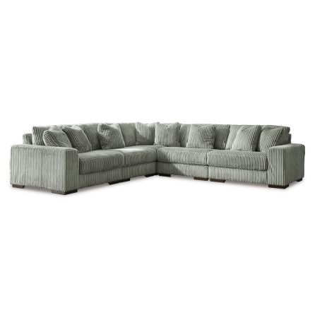 Front view of Lindyn Fog 5 Piece Sectional