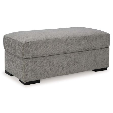 Front view of Dunmor Graphite Ottoman