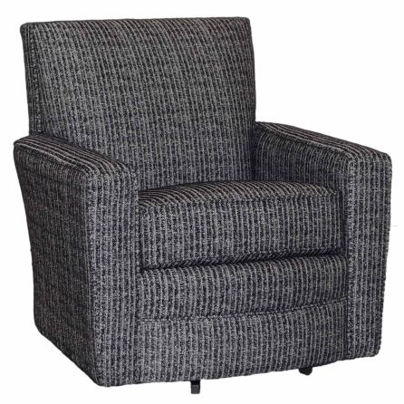 Side view in Durham accent swivel chair