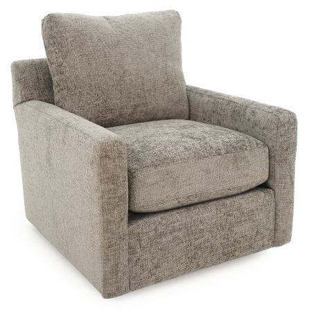 Side view of Bosco accent swivel chair