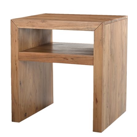 Front view of Dev Natural End Table