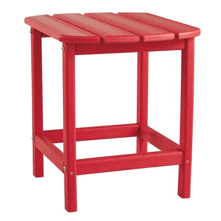 Red Outdoor Chairside Table