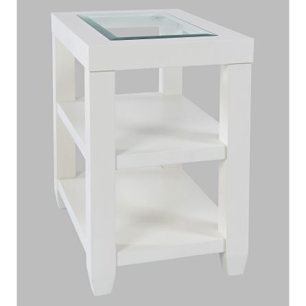 Urban Icon White Chairside Table