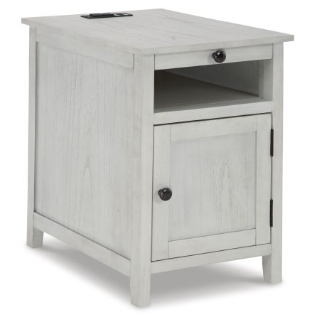 Treytown Whitewashed Chairside Table
