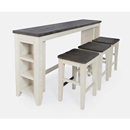 Madison County 4 Piece Console Bar Set (Table with 3 Stools)