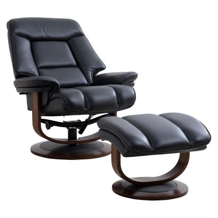 Blueberry Lounger Chair with Ottoman