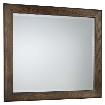 Front view of Crafted Oak/Aged Grey mirror