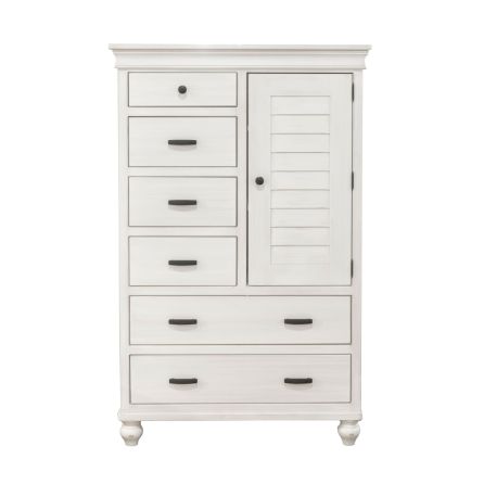 Cottage Pearl White Door Chest