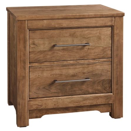 Front view of Crafted Cherry nightstand