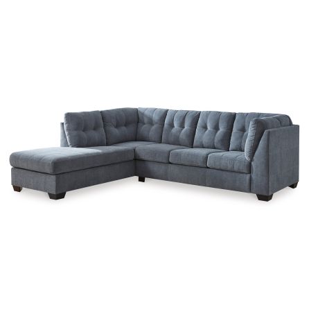 Front view of Marleton Denim 2-Piece Sectional