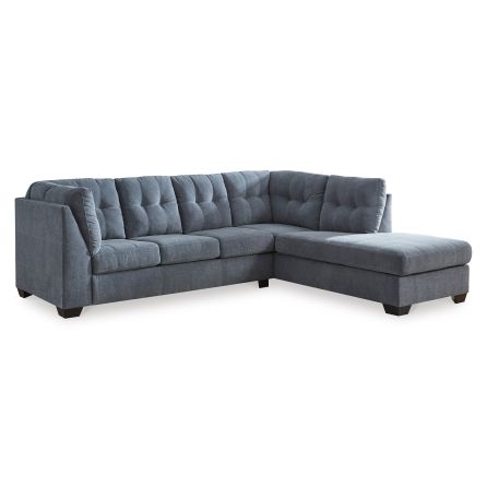 Front view of Marleton Denim 2 Piece Sectional