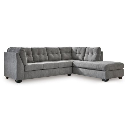 Front view of Marleton Gray 2 Piece Sectional