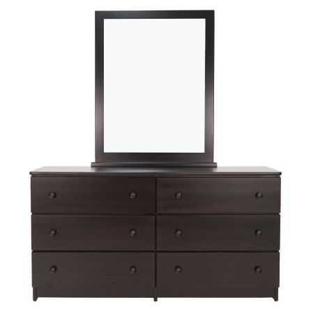 Front view of Espresso Youth Mirror