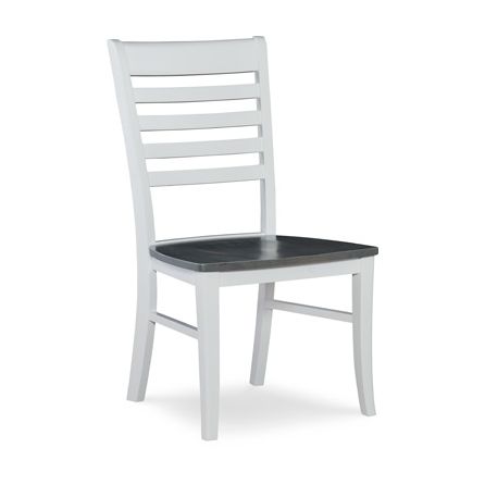 Cosmopolitan Heather Gray/White Roma Side Chair