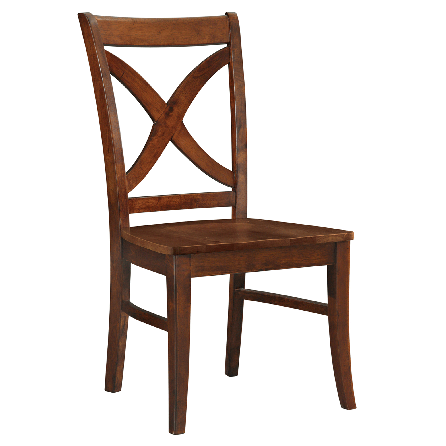 Cosmopolitan Espresso Wood Salerno Side Chair (X-Back)
