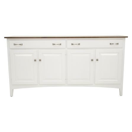 Front view of Sandstone White Buffet Server