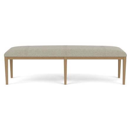 Front view of Davie Upholstered Bench