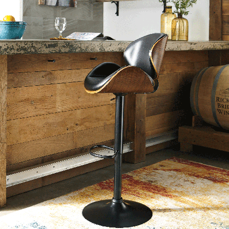 Contempo Tall Swivel Barstool with High Back