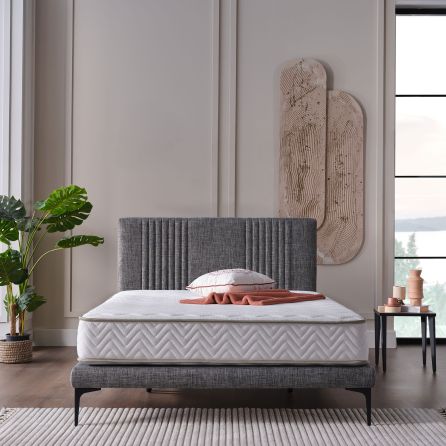 Sidney Grey Upholstered Bed