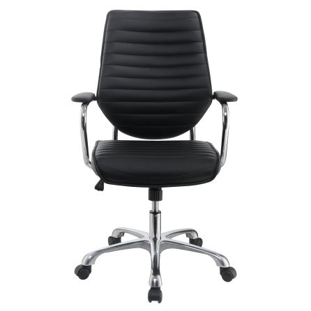 Chrome Black Office Chair