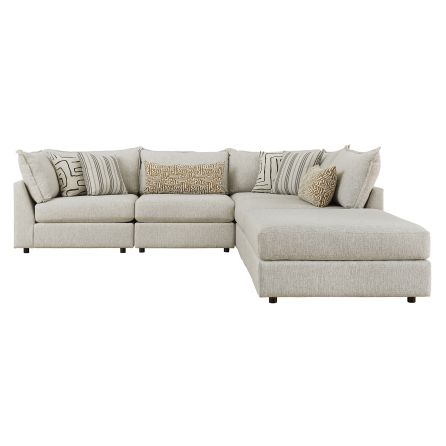 Durango Pewter 4 Piece Sectional (2 Corners and 2 Armless Chairs)