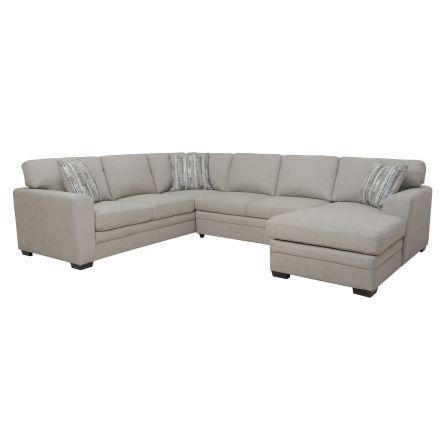 Davie Dove 3 Piece Storage Pull Out Sectional