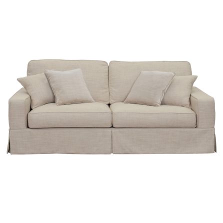 Americana Linen Slipcover Sofa