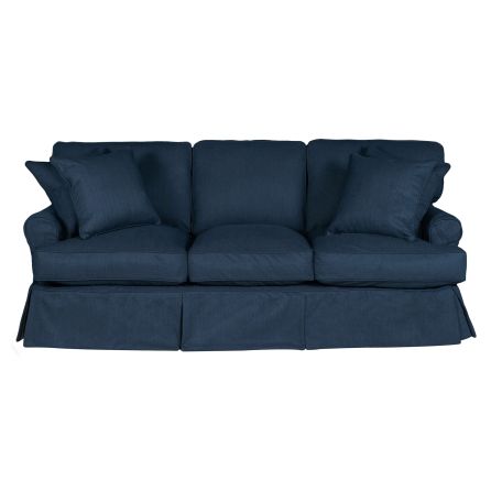 Horizon Navy Slipcover Sofa