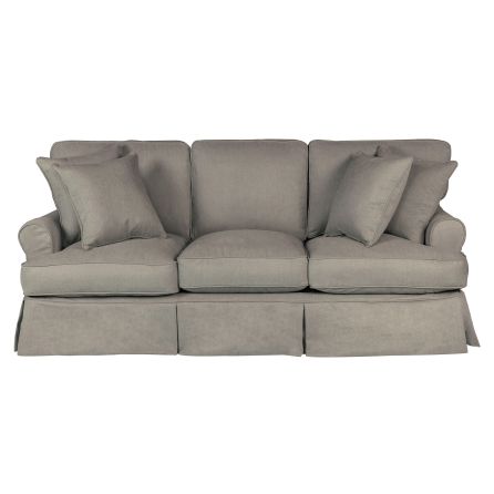 Horizon Slate Slipcover Sofa