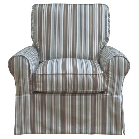 Horizon Mystic Slipcover Swivel Chair