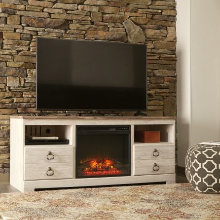Willowton Entertainment Unit with Fireplace