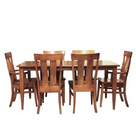 Franklin 7 Piece Dining Set (Table with 4 Side Chairs and 2 Arm Chairs)