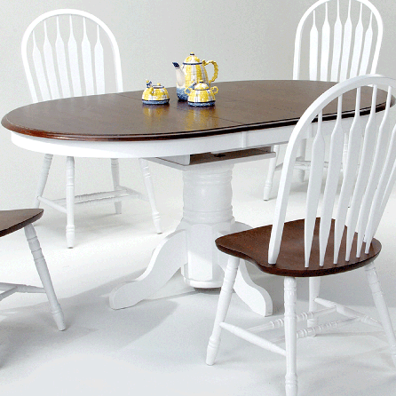 White and Chestnut Table