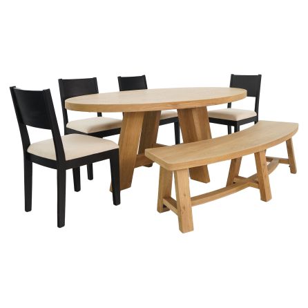 Front view of Bristol 6 piece dining set