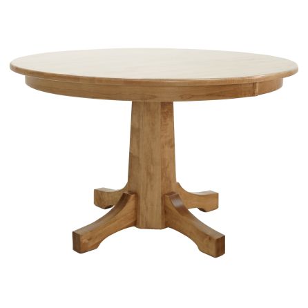 Front view of Cambridge Smokey Taupe Round Dining Table