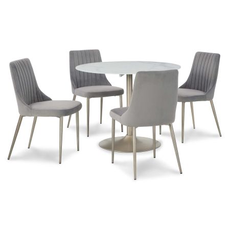 Barchoni 5 Piece Dinette Set (Table with 4 Side Chairs)