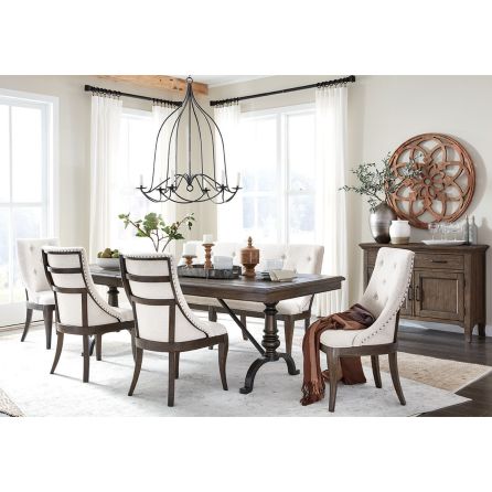 Dover Manor 6 Piece Dining Set (Rectangular Table with 4 Side Chairs and Bench)